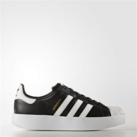 adidas superstar bold zwart|Adidas Superstar bold platform sneakers.